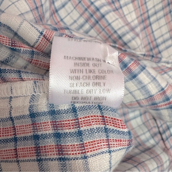 CP SHADES Men’s Linen Double Gauze Button Down Plaid Shirt Size Medium - Picture 7 of 7